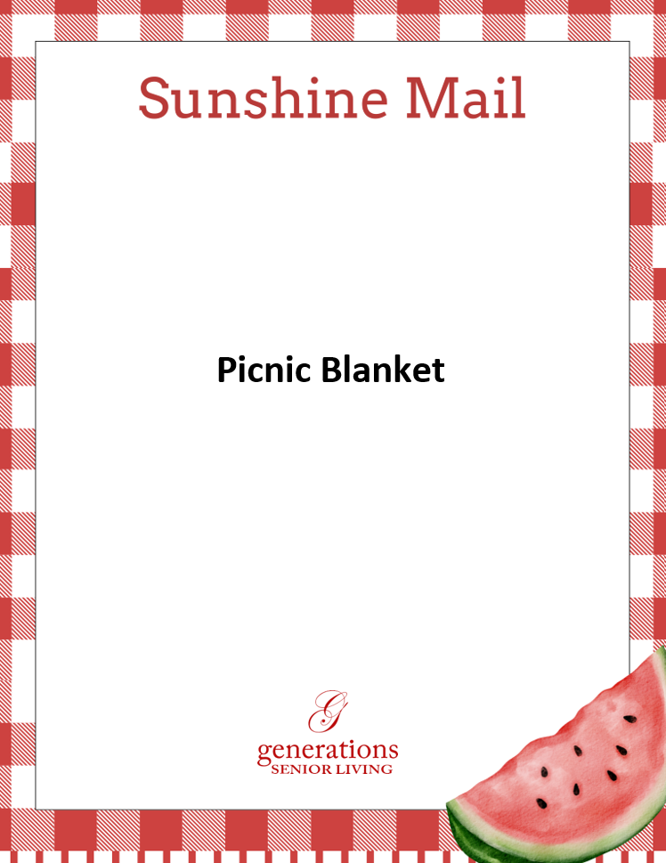 Picnic Blanket Letter Stationery