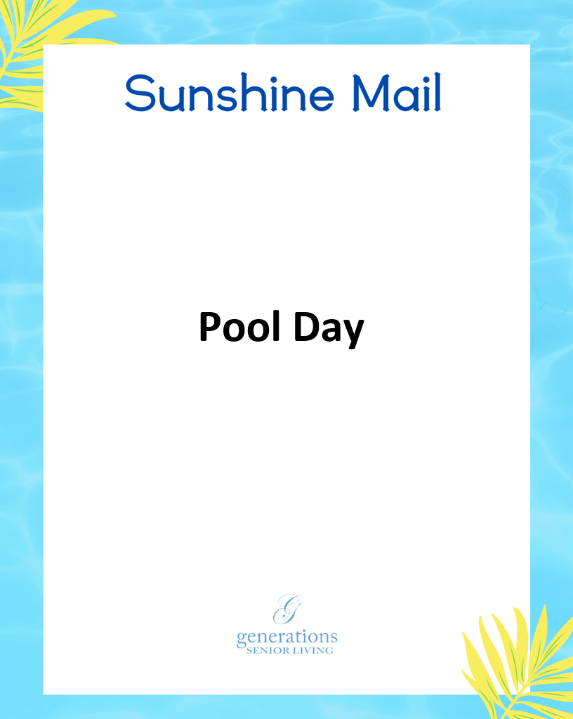 Pool Day Letter Stationery
